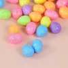 Nouveau 80pcs / sac Mini Mousse Oeufs De Pâques Coloré Polystyrène Oeuf Joyeuses Pâques Décoration De Fête Fournitures Maison DIY Guirlande Artisanat Enfants Cadeau