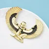 Broches Broches Wulli bébé Grande Egypte Fée Pour Femmes Émail Flying Eagle Lady Figure Casual Party Broche Pin Cadeaux 230621