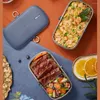 Dinnerware Sets Stainless Steel Electric Heating Lunch Box Rice Warmer Reservation Storage Container Water-Free Quick Inner Liner