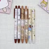 PCS/LOT Kawaii Bear Press Pen Śliczne 0,5 mm czarny atrament podpis Pens