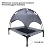 Nośniki dla kotów Podwyższone łóżko dla psa z oddychającym oddychaniem przenośnym przenośnym namiotem przeciwpoślizgowym ciężki namiot na zewnątrz