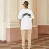 Мужская рубашка лягушка Drift Fashion Wear Streetwear Askyurself Vintage изношенные подол лето свободный футболка Tee -Tee Men Men Men Men