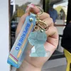 Keychains Trendy Cute Transparent Dinosaur Keychain Creative Friend Gift Key Ring Holder Couple Pendant Jewelry Women Accessories