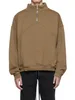 Designer -Kleidung Herren Sweatshirts Hoodies H332 RHUDE AUTUMNWINNER ZIPPER Stand Up Kragen Panel Pullover Sticked Plüsch Sweater Streetwear J.