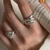 Cluster Ringe Ankunft Romantische Liebe Herz Kreuz Design 925 Sterling Silber Damen Ring Promotion Schmuck Für Frauen Nie Verblassen