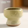 Planters Pots New Vintage Small Hot Succulent Pot Handheld Pot Creative Pastoral Meaty Group Flower Pot Ceramic Cute Meat Plants R230621