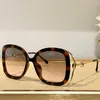 Designerskie okulary przeciwsłoneczne Owalne Butterfly Ramka octanu metalowe lustro lustro sprzęt Lady Vintage okulary mody plażowe okulary przeciwsłoneczne