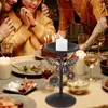 Kerzenhalter, schwarzer Retro-Eisen-Schmetterlingshalter, einfacher Kerzenständer, Kerzenlichtständer für Halloween