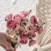 Decorative Flowers False Flower Bouquet 1 Fashion 18 Heads Easy Care Home Decor Po Props Supplies