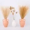 Decorative Flowers 43CM Fluffy Pampas Grass Bouquet Boho Fake Reed For Vase Filling Wedding Party Home Office Decoration Artificial Flower