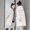 Femmes Trench-Coats Hiver Femmes Veste Long Manteau Causal Famale Pardessus Épais Coton Rembourré Chaud Parkas Outwear Plus La Taille De Mode 817