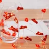 New Valentines Day Love Heart String Light 2M 20LED Fairy Light Wedding Home Room Decoration Birthday Party Gift Battery Operated