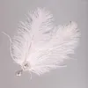 Hair Clips Wedding Accessories White Feathers Headdress Rhinestone Headpieces Women Party Fascinator Headband Clip For Bride