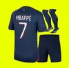 2023 2024 MBAPPE 축구 유니폼 Asension Maillot de Foot Hakimi C. Soler Verratti Football Shirt 22 23 24 Men Home homes enfants 키즈 키트 긴 소매 골키퍼