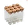 22x70mm 18ml Bouteilles Transparentes En Verre Vide Transparent Avec Bouchon De Liège Flacons Bocaux Emballage Tube À Essai 100pcs / lothaute qualité Gthvr