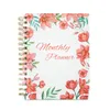 2023 Amazon Planner Plano mensal Livro Caderno de bobina de flor de alto valor a5 b5 Livro diário