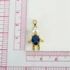 Pendant Necklaces Cute Crystal Boy Girl Necklace Copper Gold Plated Water Drop Pearl Jewelry Making Supplies