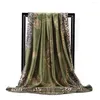 Scarves Green Scarf 2023 Black Satin 90cm By Neckerchief Silk Hankies Stoles For Women Shawl Ponchos And Capes