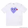 Play T Shirt Designer TEE Herren T-Shirts CDG Com Des Garcons Little Red Heart Play T Shirt Weiß Herren Medium Tee Comme T Shirt 8611