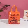 Ny 4st Halloween nonwoven tyg godis presentpåse pumpa spöke kakor snack förpackning väskor barn lycklig halloween fest dekoration