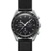 Relógios masculinos biocerâmicos Planet Moon com função completa Quarz Chronograph Watch Mission To Mercury 42 mm Nylon Luxury Watch Limited Editi2713