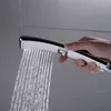 Autres robinets Douches Accs Cascade Pommeau de douche à main à 2 fonctions Ensemble de pulvérisateur de pluie à haute pression Économie d'eau Nickel brossé Design noir 230620