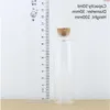 24 st/parti 50 ml 30*100 mm glasflaskor kork hantverk burkar stoppare mini transparent tom diy önskar gifthigh kvaltitet fhedl