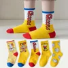 Skarpetki dla dzieci LJMOFA 5 par Socks for Girls Boy Cartoon maluch bawełniane skarpetki sportowe cztery sezony Socks Tube C161 230620