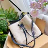 Designer Grass weaving Women Fashion handbags Shoulder Bags Cross Body Clutch Bag Plain Leather String Interior Zipper Pocket Casual Drawstring shoulderbag