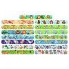 NYA 10st Jungle Safari Animal Slap Armband Kids Wild One Birthday Party Decor Supplies Gift Toy Dinosaur Mermaid Clap Wristband