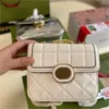 Mini deko zincir omuz çantası moda g marka çanta bayanlar retro crossbody çanta kapitone işçilik kadın tasarım kare çantalar