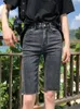 Damen-Jeans, hellblau, zerrissen, weiblich, Street-Style, Distressed-Hose, Damen, Stretch, hohe Taille, enge Denim-Hose, abgeschnitten, G125