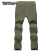 Mens Pants Tacvasen Winter Softshell Men Fleece Foder Warm Military Tactical Straight Thermal Hike Hunt Trousers Work 230620