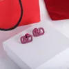 Kolczyki projektanta litera v stadnom mody mody kolce biżuterii diamentowy kolczyk do ol styl