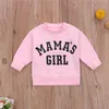 T shirts 0 4y Autumn Toddler Baby Girls Boys Letter Sweatshirts Tops Kids Long Sleeve Print T shirt Sweatshirt Clothes Outfits 230620