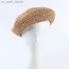 2020 NOWOŚĆ BERETY MODY Regulowane Str Beret Women Str Hat Ladies Flat Cap French Style Hand Hook Papyrus Beret Hat L230523