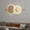 Wall Lamp Receptacle Villa Living Room Sofa Background Light Creative Bedroom Study Bedside Aisle Decorative Painting Lamps