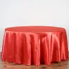Masa bezi saten yuvarlak düz renkli masa örtüsü Düğün Doğum Günü Dekorasyon Partisi El Ziyafet Ev Dekor