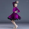 Stage Wear Fringe Latin Practice Dress Costume For Girls Salsa Tango Rumba Ballroom Children Vestido Soft Clothes Beyonce Dance Dresses