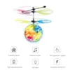 LED Vliegend Speelgoed Kinderen Mini IR Sensing RC Helikopter Vliegtuigen Vliegende Bal Stralende LED Verlichting Quadcopter Dron Statief Lichtgevende Bal Fly Helic 230621