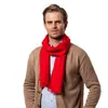 Foulards Mode Hiver Solide Couleur Hommes Rouge Écharpe De Luxe Marque Designer Style Laine Doux Cachemire Écharpes Cachecol Masculino Inverno Châle 230620