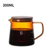 Coffeware setleri shxing v60 cam menzilli kahve sunucusu üzerine dökülür 300ml 500ml kara damla pot barista serkolator net kettle bira 230620