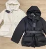 Automne et hiver nouvelle décoration triangle avec tissu de ceinture imperméable pour manteau en coton chaud et à la mode