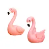 Tuindecoraties 8 stks Beeldje Flamingo Miniatuur Mini Hars Dieren Standbeeld Eetkamer Tafel Decor