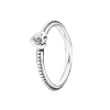 925 Silber Damen-Passform für Pandora-Ringe, Original-Herzkrone, modischer Ring, funkelndes Versprechen, erhöhtes Herz, Schleife, Halo, klarer Zirkon, CZ-Tiara