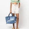 Gorąca wyprzedaż 2023 dżinsy kobiety torebki pokaz mody Tassel Casual Tote Design Bag na ramię o dużej pojemności torebka bawełniana skóra dobra dobra jakość dwa kolory