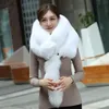 Unisex Whole Pelt Real Fox Fur Shawl Scarf Cape Wrap Fur Collar Neck Warmer