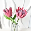 Dekorativa blommor Yomdid Artificial Flower Silk King Protea Diy Arrangement Fake Emperor White Home Party Wedding Table Decoration