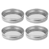 Dinnerware Sets 4 Pcs Mason Jar Sprout Lids Sprouting Jars Screen Wide Mouth Sprouts Maker Stainless Steel Filter