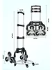 Pillow Folding Trolley Adjustable Height Portable With Wheels Pull Goods Home Bar Carts Travel Shopping Hand Truck